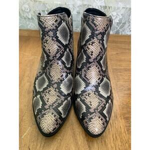 Circus By Sam Edelman Ankle Boots Snake Print Highland Women’s Sz.6